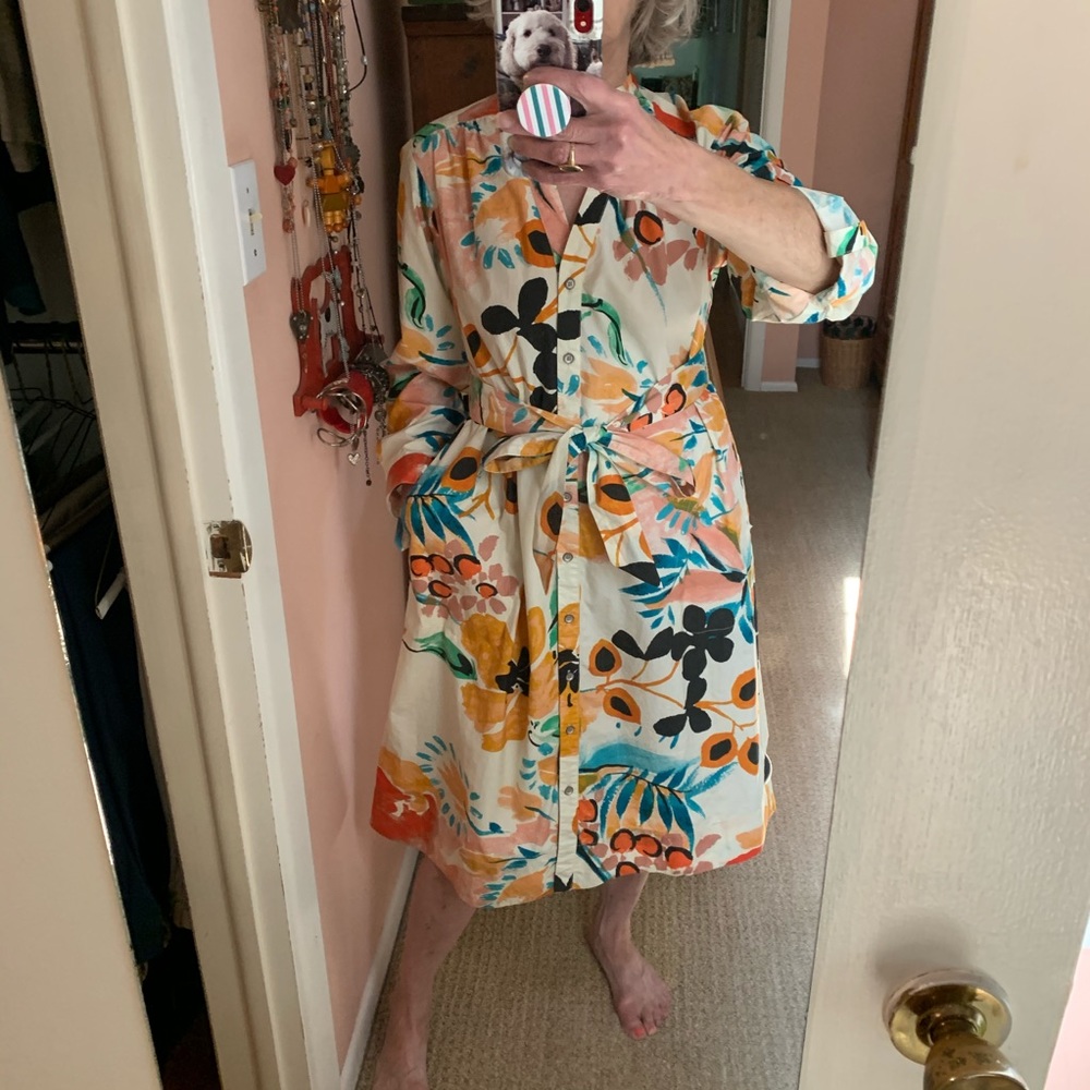 Anthropologie Floral Print Dress - Picture 6 of 7